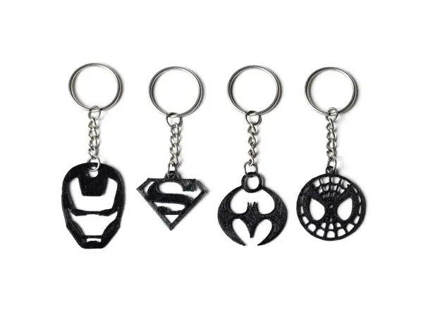 Superhero Keychains