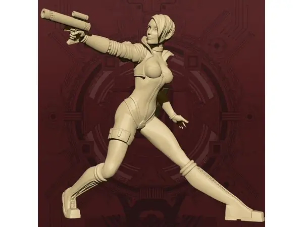 Glamorous Spacepunk Kate - Action! Pinup Display Model