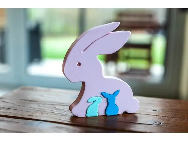 Easter rabbit puzzle