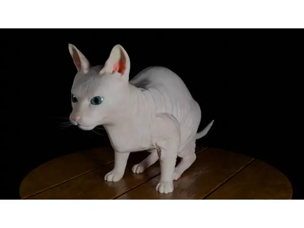 Sphynx cat figurine