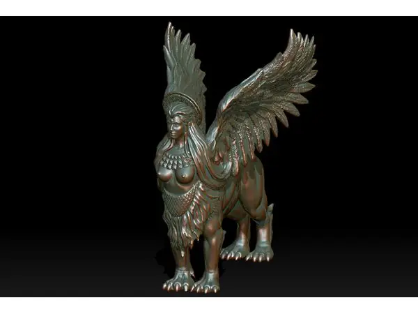 Greek sphinx.