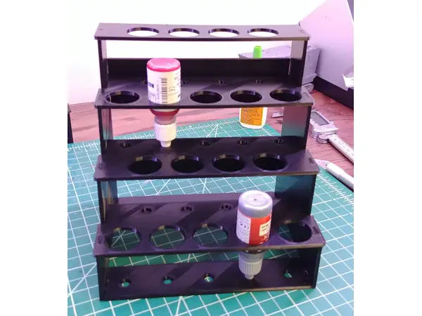 Modular Hobby Paint Rack - Small Straight