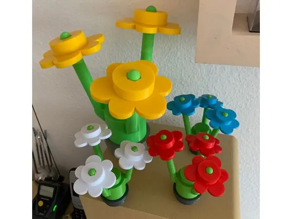 Large brick flower