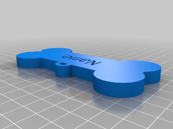Customizable Bone Dog Tag