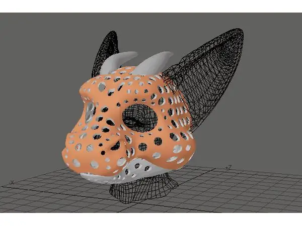 Fursuit- or puppet-head base - version 78 - Angel Dragon