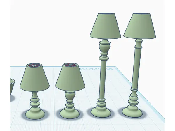 Dollhouse Furniture Lamps