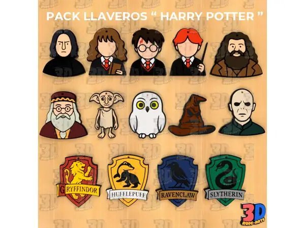 PACK LLAVEROS " HARRY POTTER "