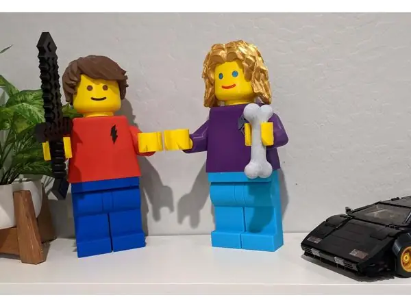Lego minifig hair