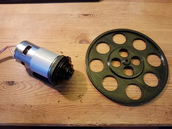 Belt drive for 795 DC motor -- Riementrieb für 795er DC Motor