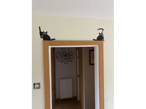 Halloween Cat Door Frame Decoration