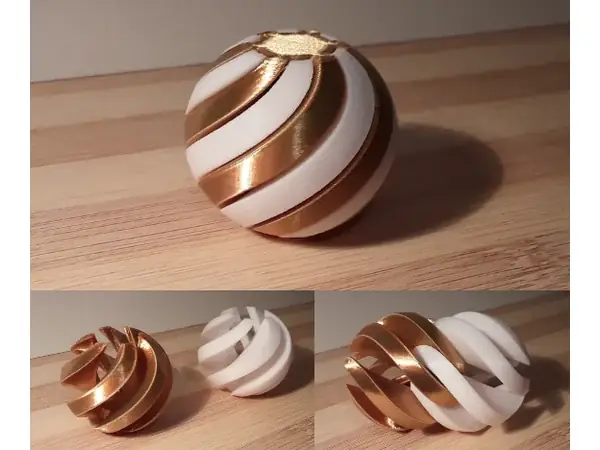 Fidget spiral puzzle sphere