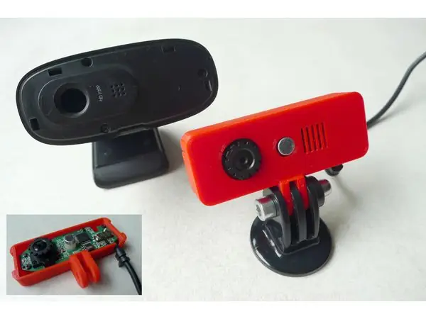 Logitech C270 Webcam Cover Replacement (with GoPro Mount)