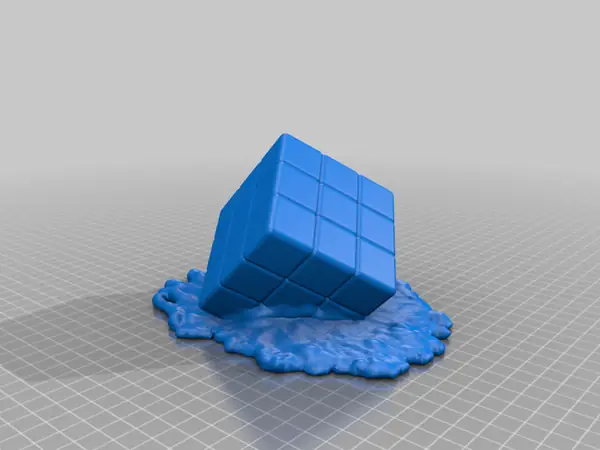 Melted Rubiks Cube