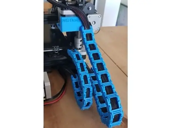 Ender 3 Cable Chain, no screws, no unplug cable