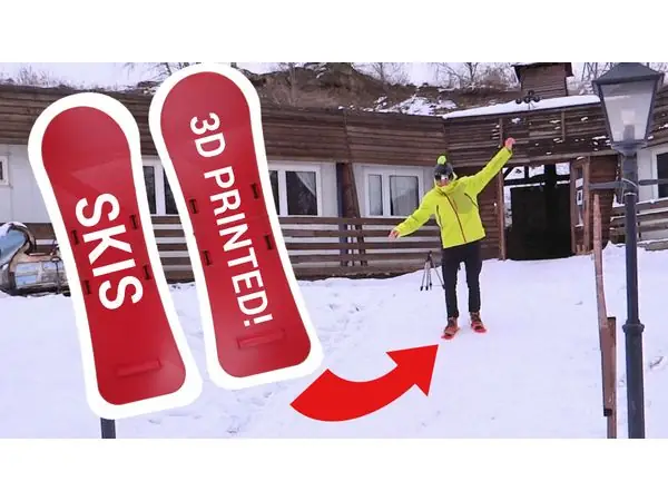 3D printed skis