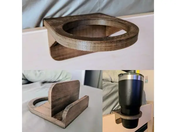 Vertical Mounted Cup Holder 3/4 inch