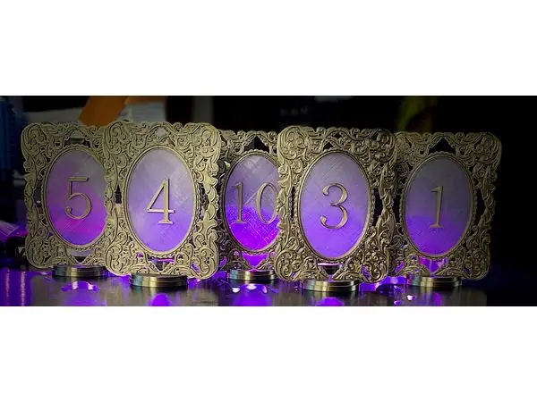 Wedding Table Numbers 2.0