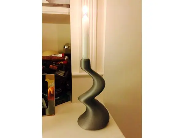 Candle stand - wave design