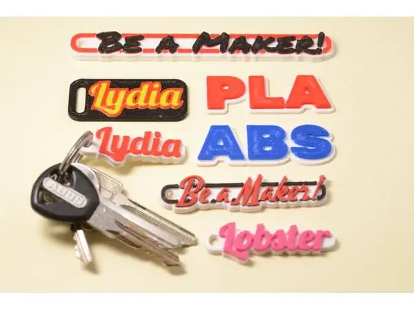 Customizable Multiline Tag or Keychain