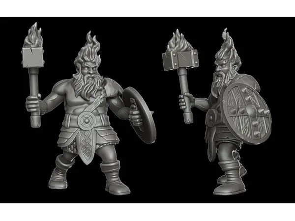 Azer (28 mm DnD miniature)