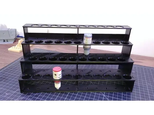 Modular Hobby Paint Rack - Large Straight