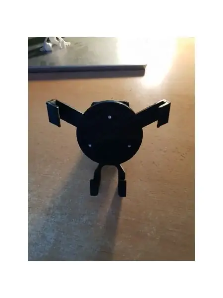 Retractable mobile phone holder for car