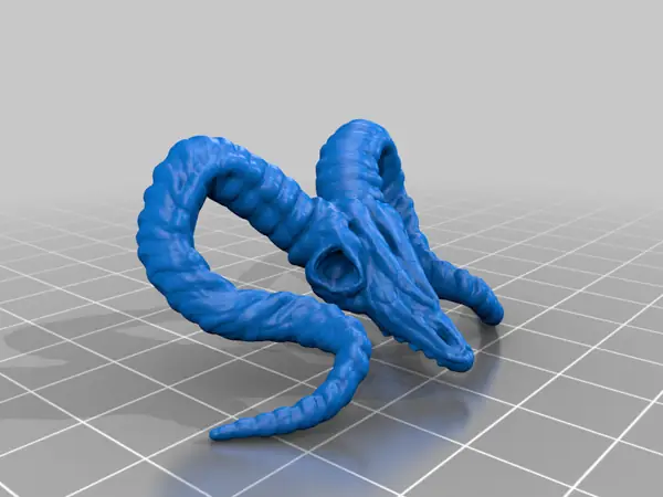 Ram Skull Sculpture