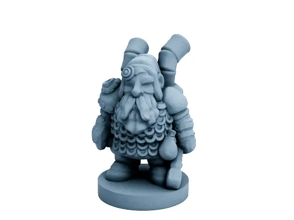 Dwarfclan Tinkerer (18mm scale)