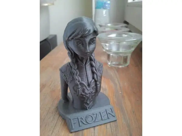 Frozen Anna logo bust