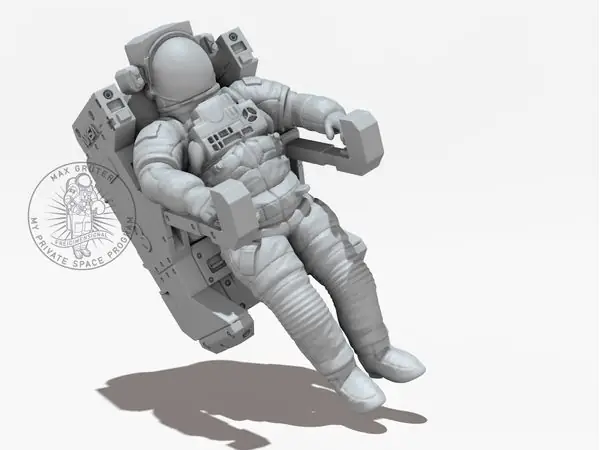 NASA Astronaut With Manned Maneuvering Unit