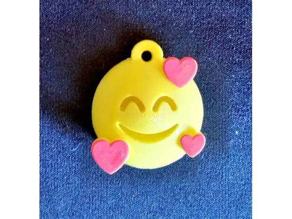 Emoji Hearts Keychain