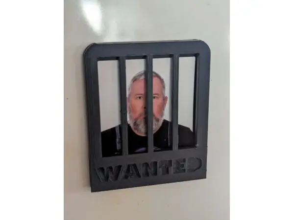 Passport Photo 'WANTED' Frame