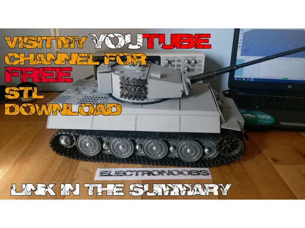 Tiger 1 3D printed tank