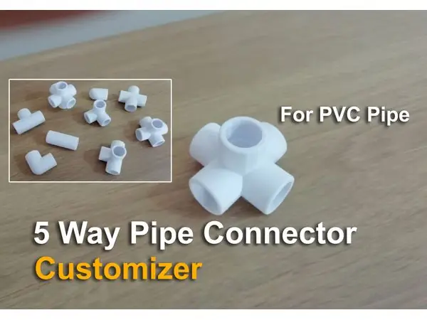5 Way Pipe Connector - Customizer