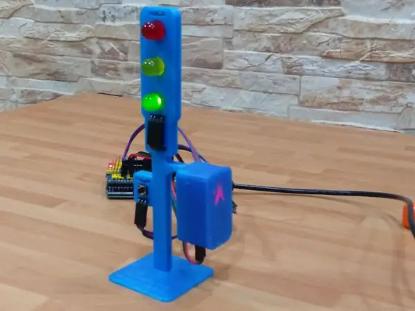 Pedestrian traffic light simulator