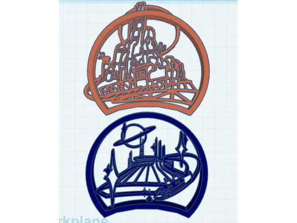 Disney Mountains 5 Magnet interchangeable Mickey Ears
