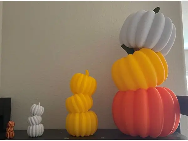 Staggered Pumpkin Stack - Fall/Halloween Decoration