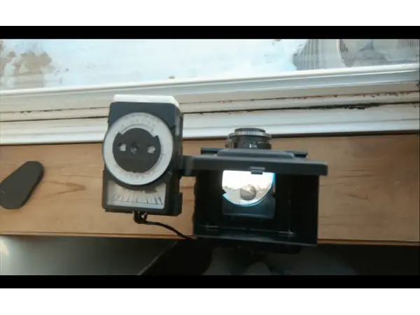Leningrad 8 light meter holder for Lubitel 166 120 camera