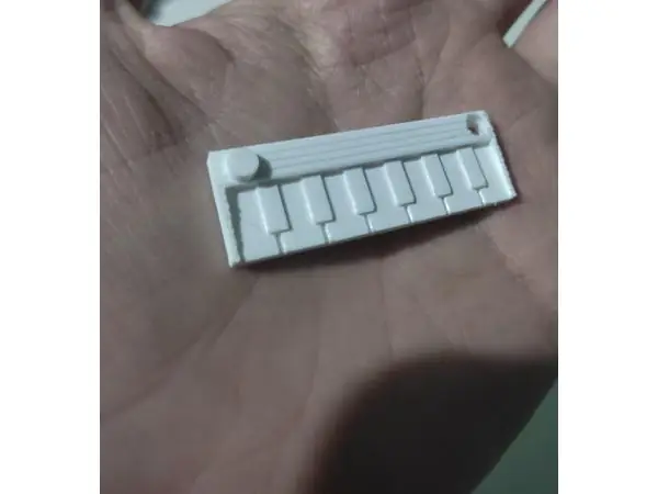 Miniature Piano Keychain