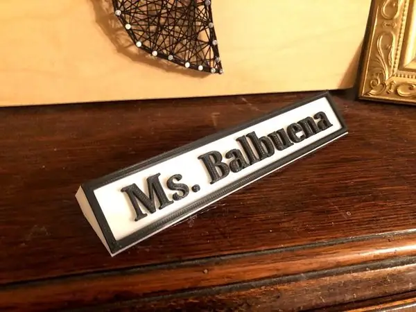Desk Name Plate