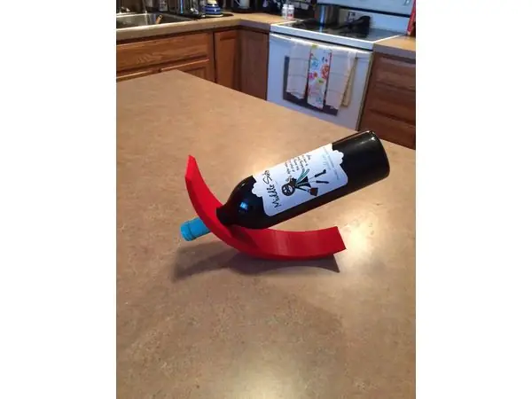 Curved Balancing Wine Holder