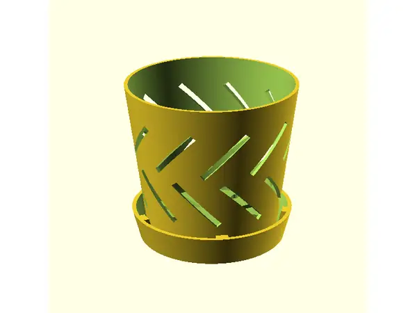 Customized orchid pot + saucer