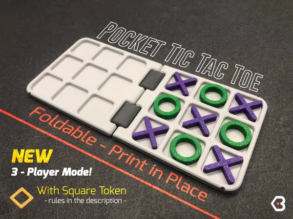 Pocket Tic Tac Toe: Fold & Play Anytime, Anywhere - Print in Place