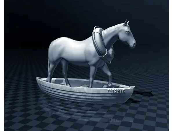 Horse In A Boat