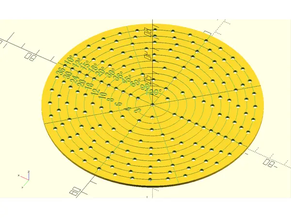 Circular Holes Marking Template