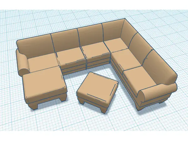 Couch and Ottoman
