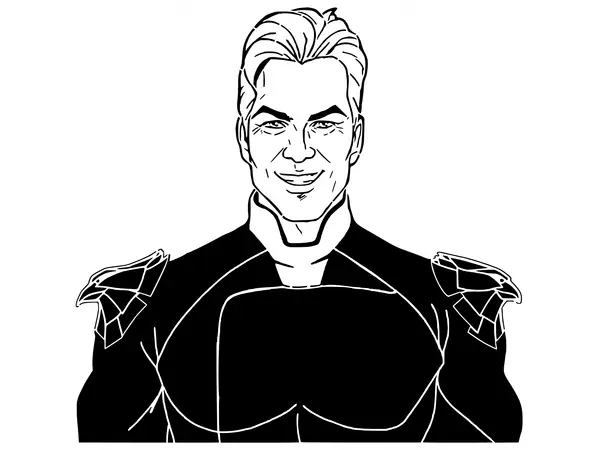 Homelander stencil