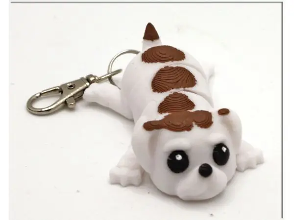 Flexi Puppy Keychain