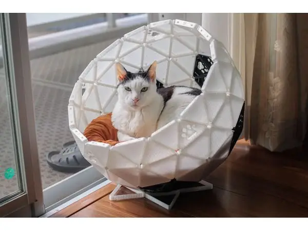 Geodesic Dome Cat House Bed Parts (Remix)