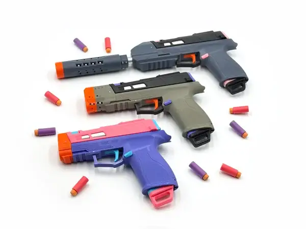 Znc Aus - Functional Powerful Mag-Fed Nerf Pistol - Cosmetic Part Variants